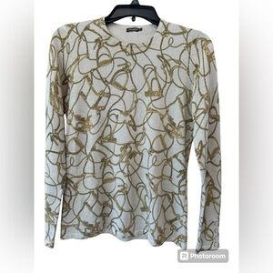 J McLaughlin women’s small holiday long sleeve sweater. Worn once.